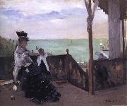Berthe Morisot In a Villa at the Seaside Germany oil painting reproduction